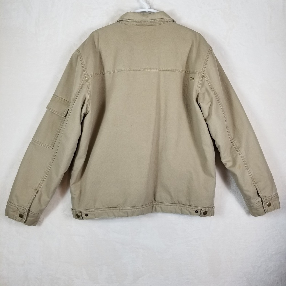 Kirra Jacket Men‎ XL Tan Cotton Canvas Quilted Legendary Pointbreak Utility Coat - Picture 2 of 9